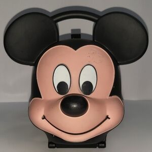 Vintage 1989 Mickey Mouse Head Lunch Box by Aladdin